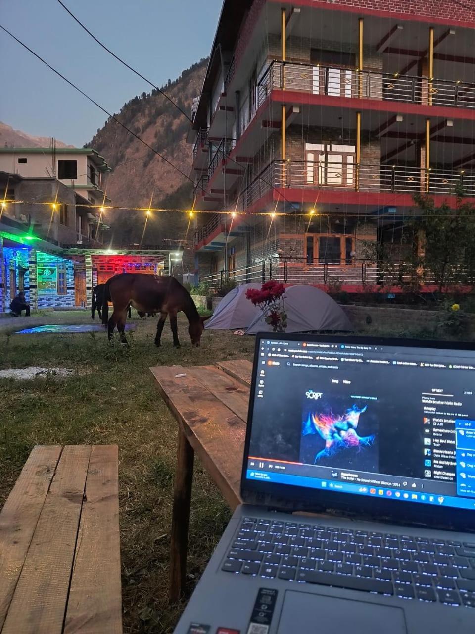 Hotel Dog N Hill Kasol Exterior foto